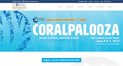 Desktop Screenshot of coralrestoration.org